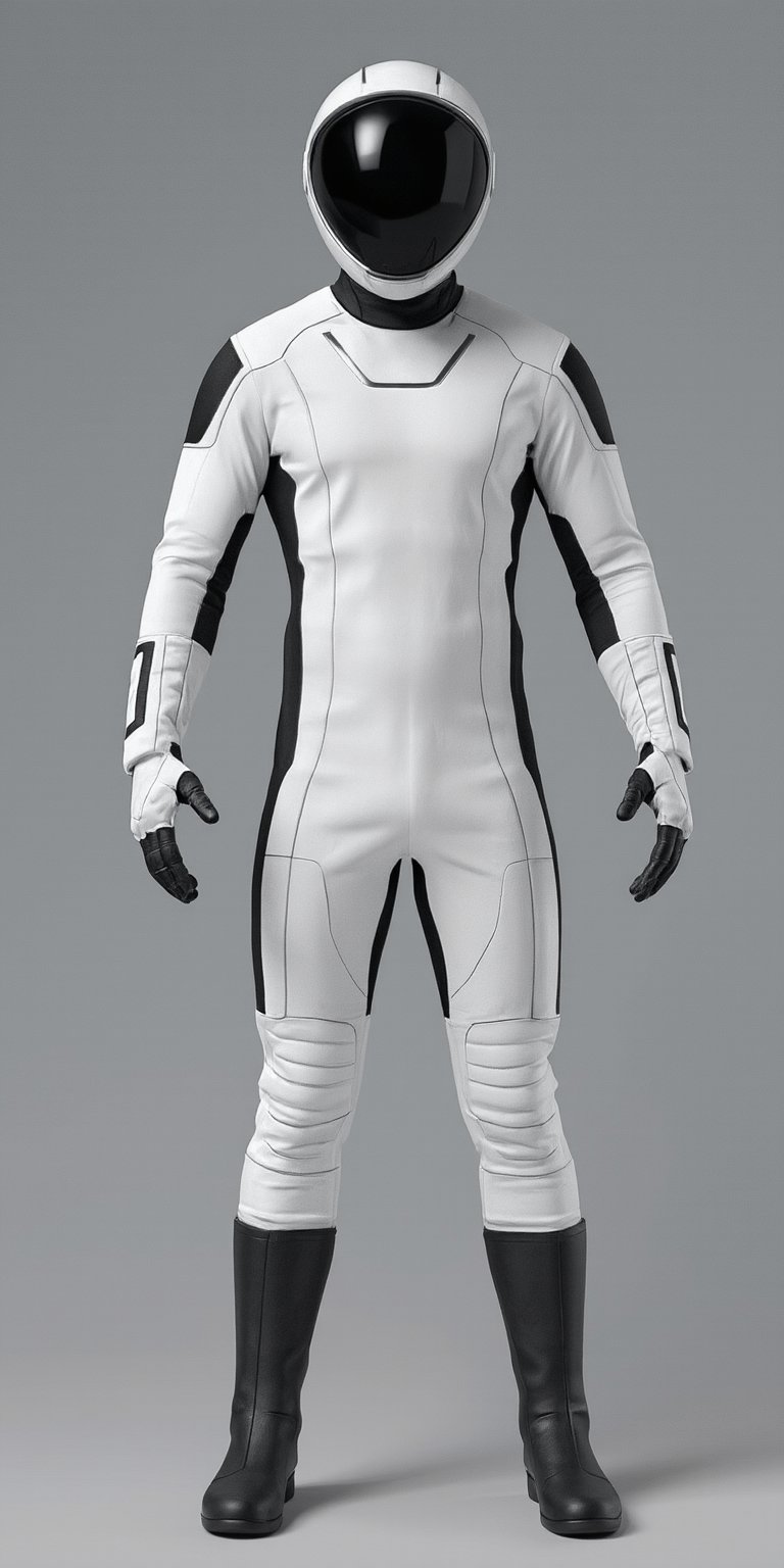 1boy, full body, SpaceSuits, Gray background