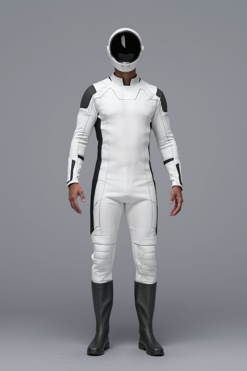 1boy, full body, SpaceSuits, Gray background