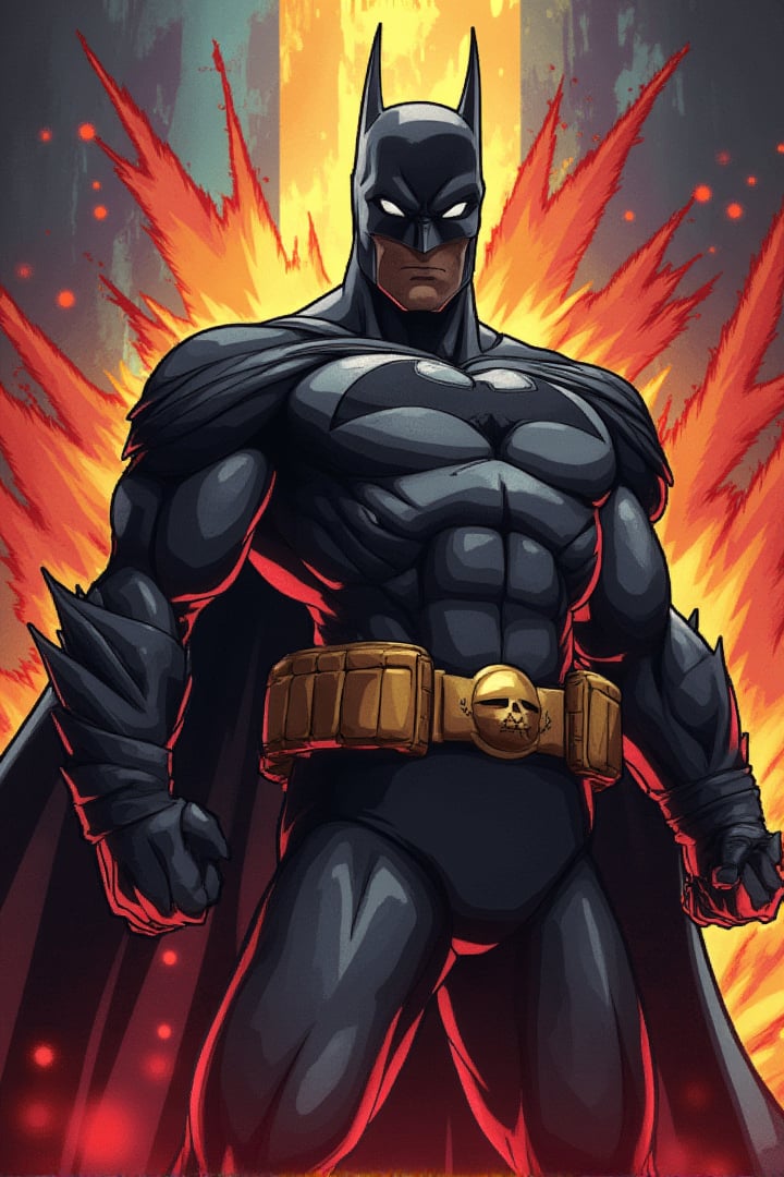 Batman, Dragon Ball anime style, key visual, vibrant, studio anime,  highly detailed, theContenderz