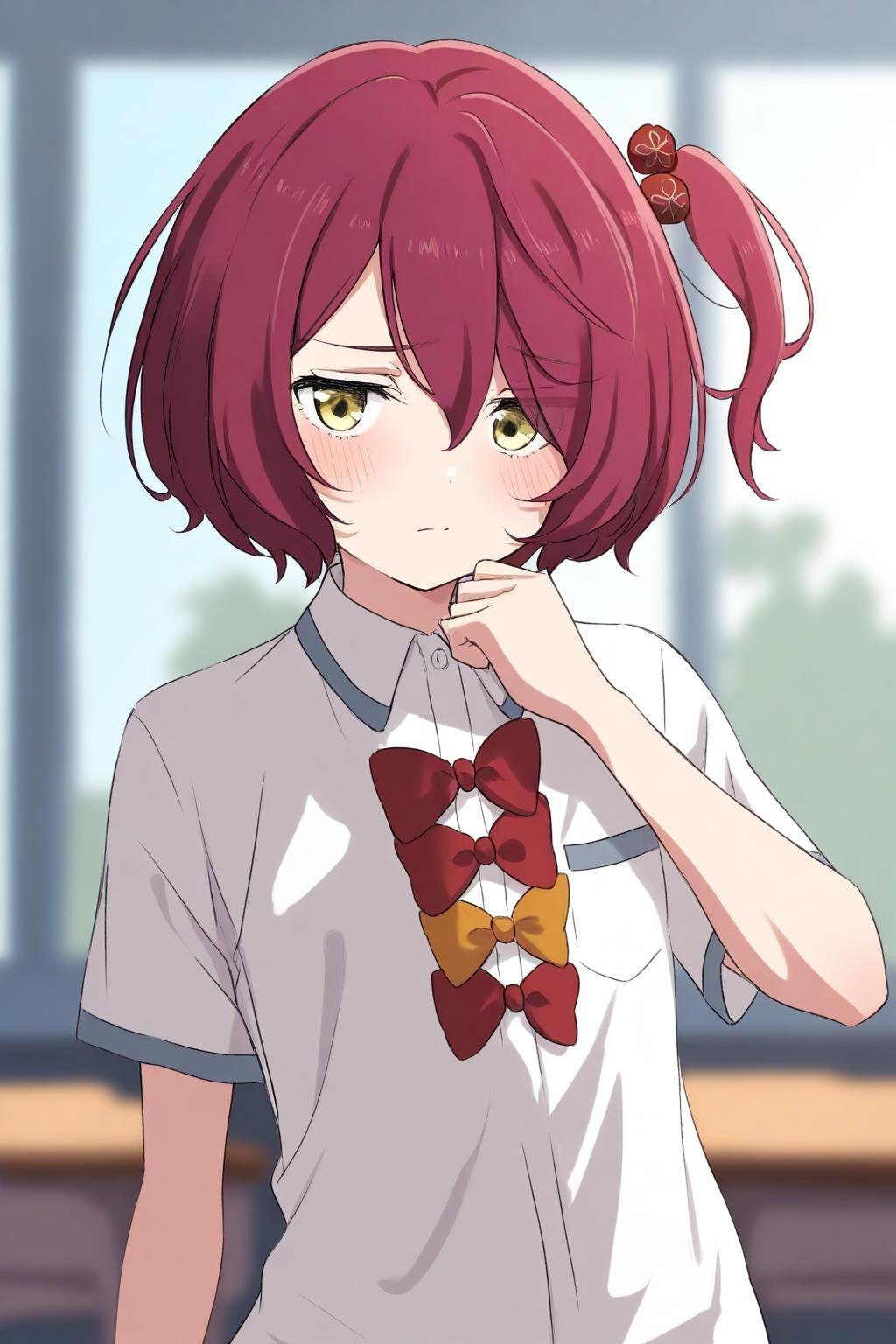 1girl,  komari chika,  red hair by Wenaka on Tensor.Art