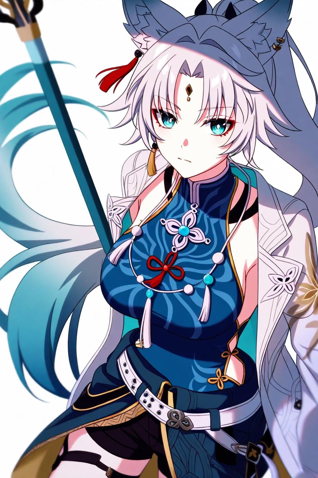 1girl,  1girl,  animal_ear_fluff by Wenaka on Tensor.Art