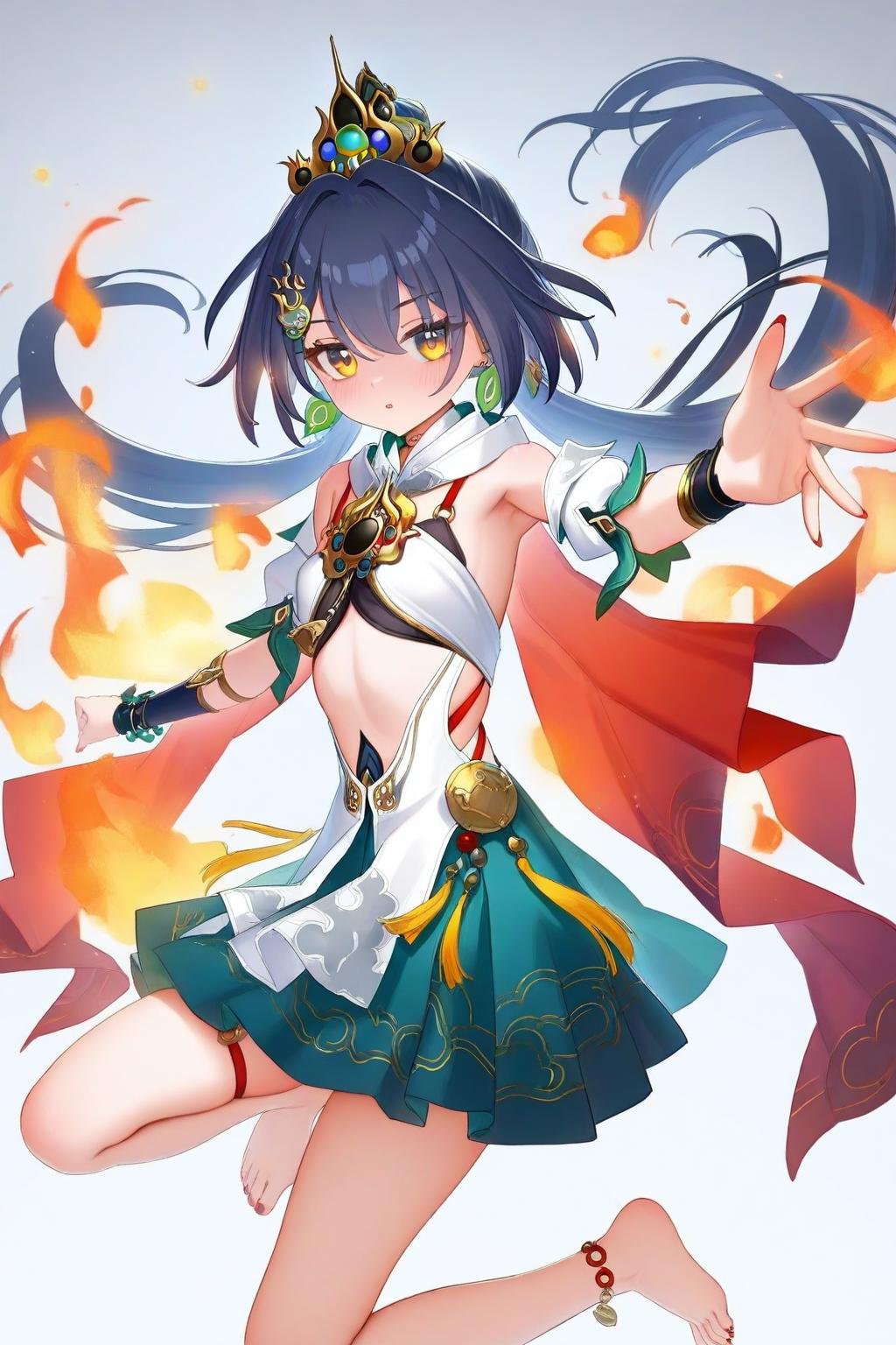 1girl,  yunli_(honkai:_star_rail),  artist: Kani biimu by Wenaka on Tensor.Art