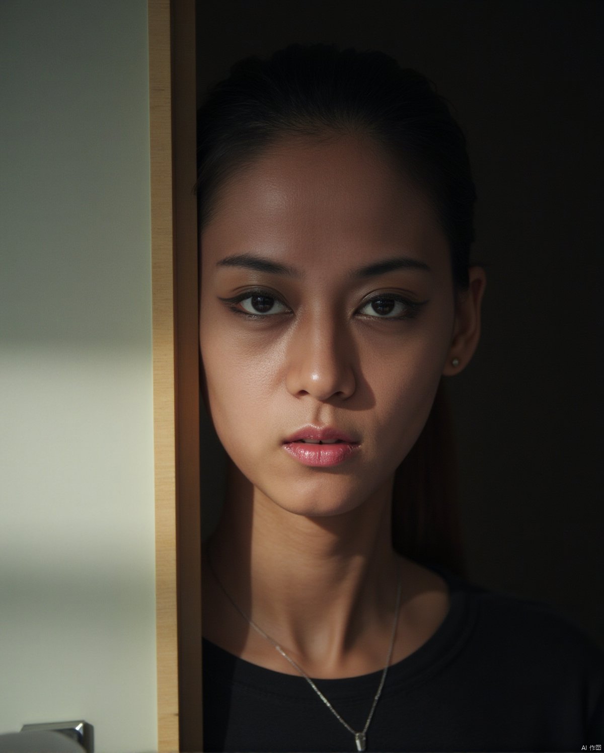 A mysterious cinematic masterpiece: a stunning 4K RAW photo of a single girl with exquisitely detailed skin, set against a bright yet harmoniously composed scene. The Fujifilm XT3 captures the subject's finely detailed face with natural, realistic skin texture and subtle film grain (1.2). Vivid illumination and masterful technique evoke an immersive atmosphere, with contrast that adds to the mystery. A unity 8K wallpaper-worthy image that showcases the best quality and ultra-detailed visuals.