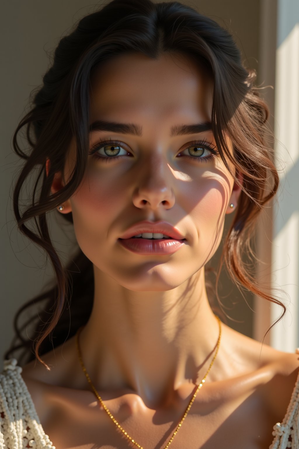 A beautiful woman, flim rendering