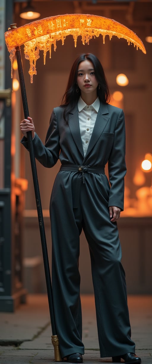 masterpiece, ultra high quality, UHD, HD, a woman , wearing business clothes, holding a scythe , spooky, the scythe is covered in orange Glowing Runes



.

.. Film grain and blur enhance the cinematic feel, transporting us back to a low-res 1980s movie screen.,ct-jennie,ct-vero13,ct-smeraldity,ct-bibity
t.,ct-chasartre,ct-bustyy2,ct-kbright,ct-chainb,ct-biskitity,ct-rosity,ct-smeraldity,ct-hyuntity,ct-leetity,ct-arix,ct-savaga,ct-muun,ct-vituajis,ct-identityV2,ct-euntity