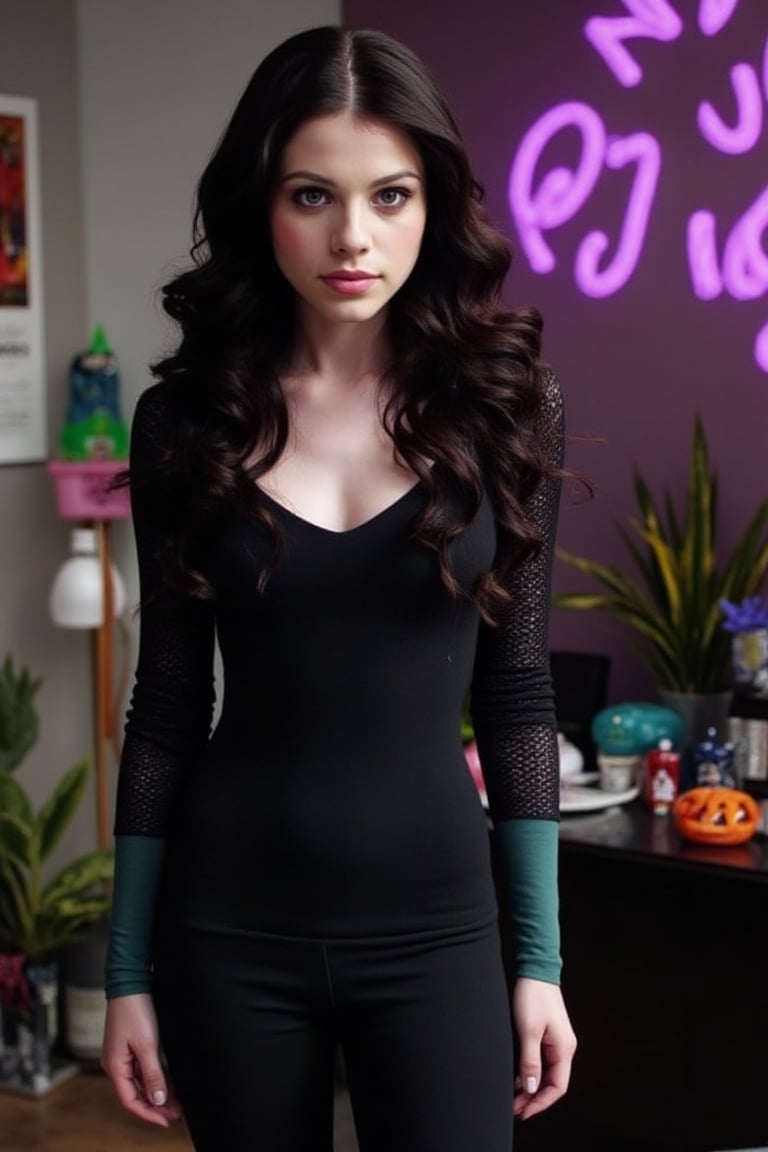 Michelle Trachtenberg, cosplaying as Danny Phantom