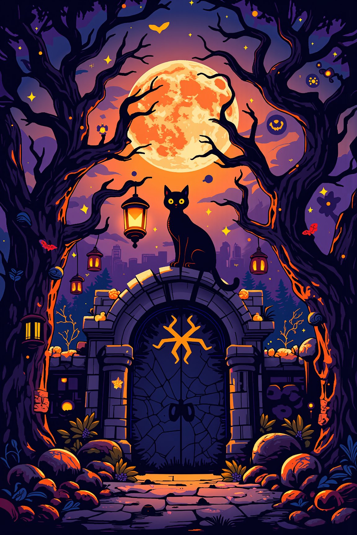 


Giants
Đã xuất bản: Oct 18, 2024 1:34 PM

#halloween2024
Illustration
WALLPAPER
PAINTING
FLUX
HALLOWEEN2024
21
10
Nhận thêm điểm
Nhập bình luận của bạn vào đây
Root88888
9 hours ago
Trả lời
Good job!

user_775163046543963210
a day ago
Trả lời
nice

user_784554495047843255
a day ago
Trả lời
🍭

Hiển thị tất cả 10 bình luận
Mô hình
FLUX.1 - dev-fp8
5M

700

CHECKPOINT

YG Beauty - v08
788

LORA

mô hình đã bị xóa
Lời nhắc
A bewitching Halloween 2024 poster: A hauntingly beautiful illustration of a mystical forest at dusk. Tall trees with gnarled branches stretch towards the moon, their leaves rustling in an eerie whisper. In the foreground, a majestic black cat perches atop a crumbling tombstone, its eyes glowing like lanterns in the darkness. The composition is balanced by a spider's web-covered gate, creaking ominously in the wind. Vibrant orange and purple hues dance across the sky, as if the moon itself is casting an otherworldly glow.
Lời nhắc phủ định
blurry, blurred, gross proportions, (long neck), gross facial, ugly, tan skin, grin, censored,
Bước
25
Quy mô CFG
1
Hạt giống
822780421
Bỏ qua Clip
1
Kích thước
768x1152

Phối lại

Bài đăng liên quan
Remix và đăng nó, nó sẽ xuất hiện ở đây.
