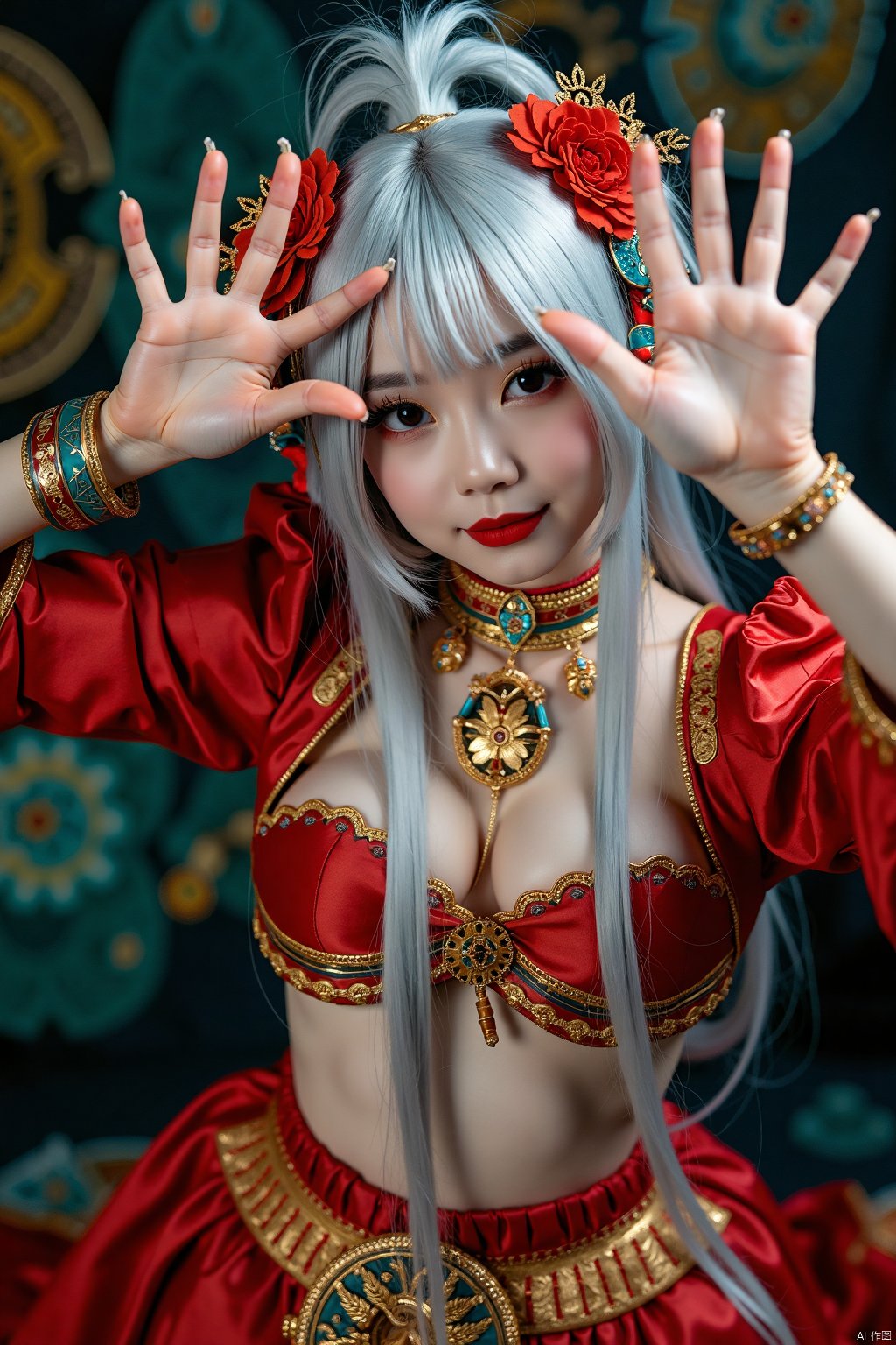 juzijiangshi,Real, perfect fingers, realistic, 1girl, solo, (full body photos:1.5)