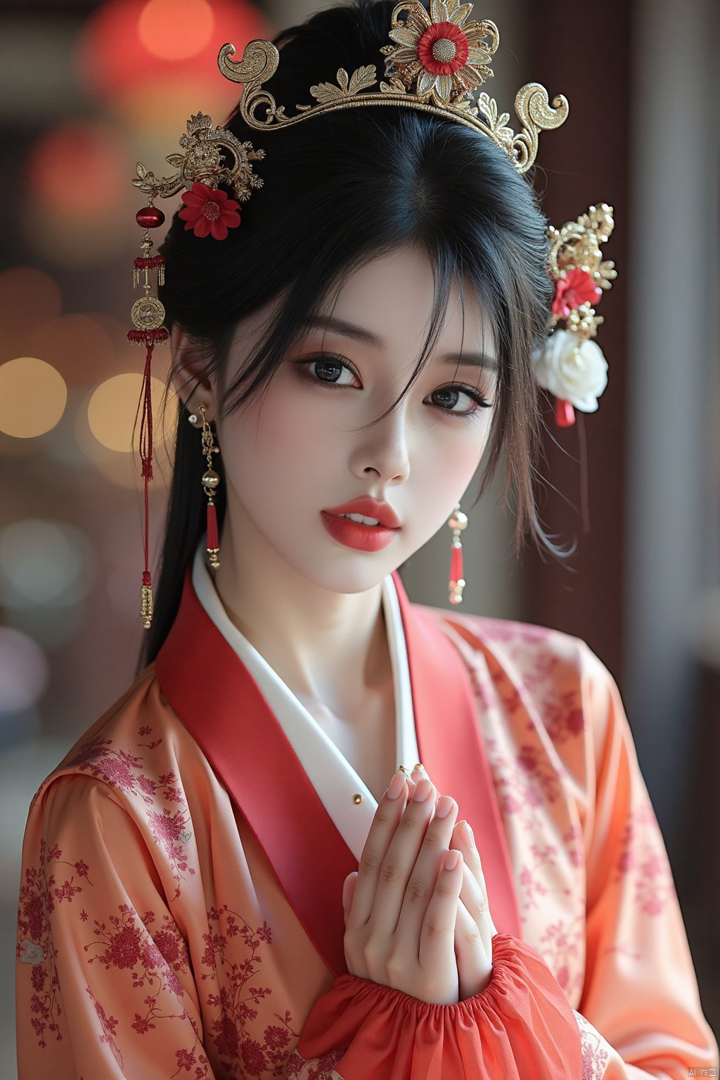 juzijiangshi,Real, perfect fingers, realistic, 1girl, solo, (full body photos:1.5), long legs,hanfu,gl03