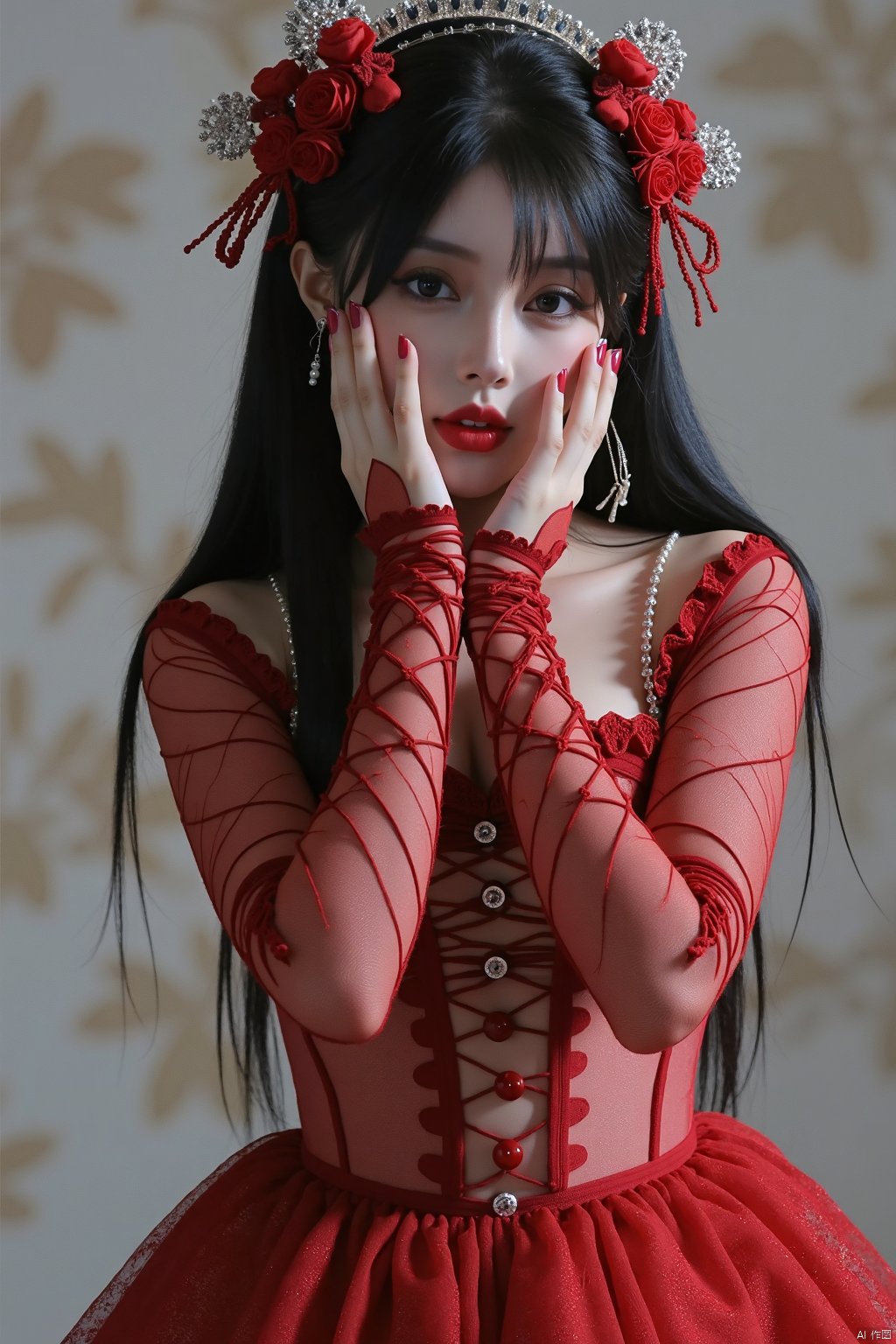 juzijiangshi,Real, perfect fingers, realistic, 1girl, solo, (full body photos:1.5), long legs,gl03