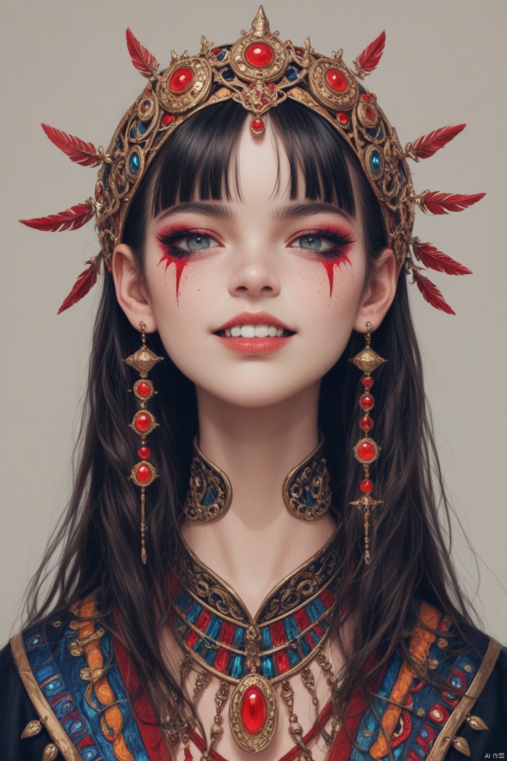 OBbllai,  OBwans,  Halloween makeup by Tianchimp on Tensor.Art