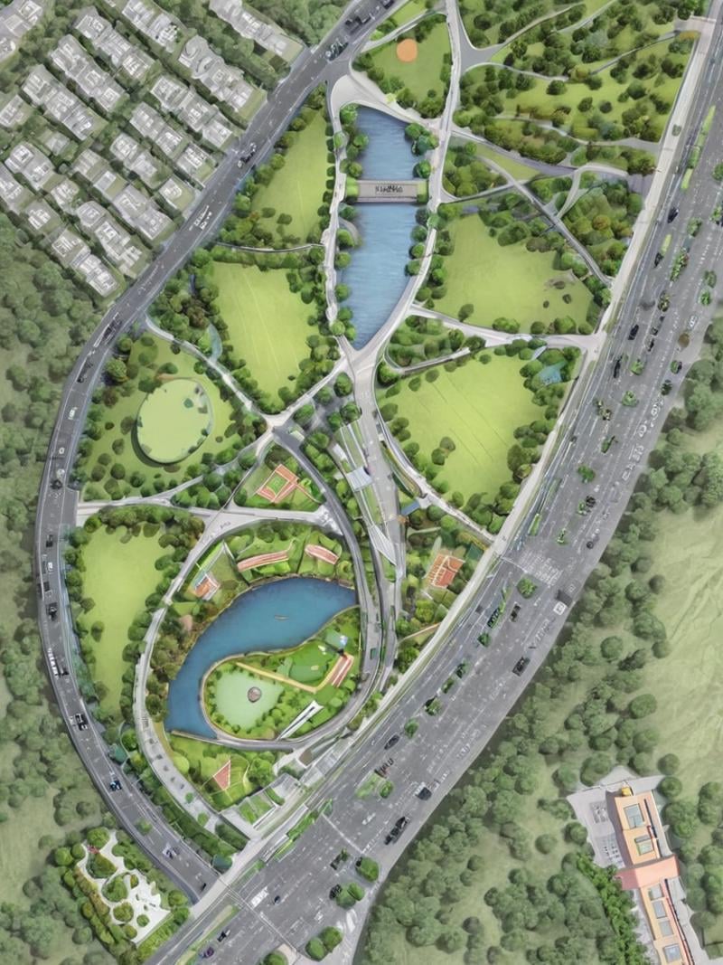 ((Site Plan)),  (masterpiece),  (high quality) by jjhuang on Tensor.Art
