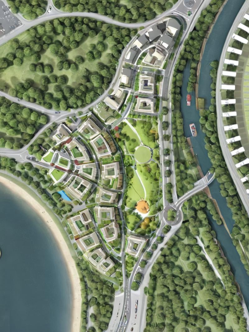 ((Site Plan)),  (masterpiece),  (high quality) by jjhuang on Tensor.Art