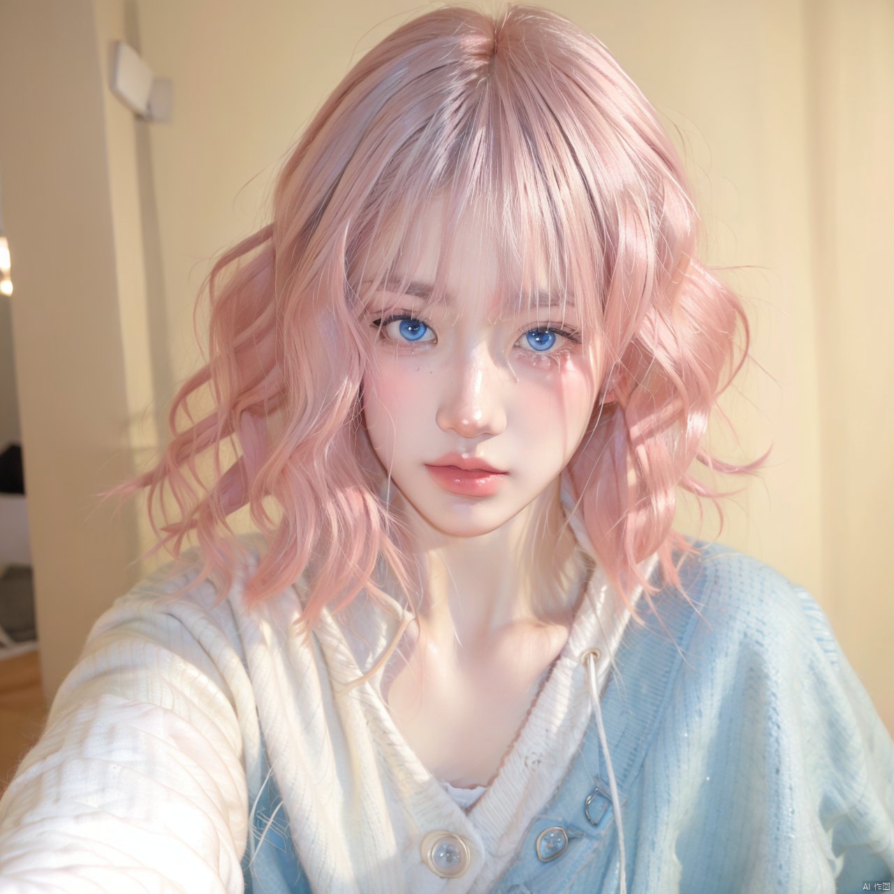 1girl,  solo,  blue eyes by 宝拉熊 on Tensor.Art