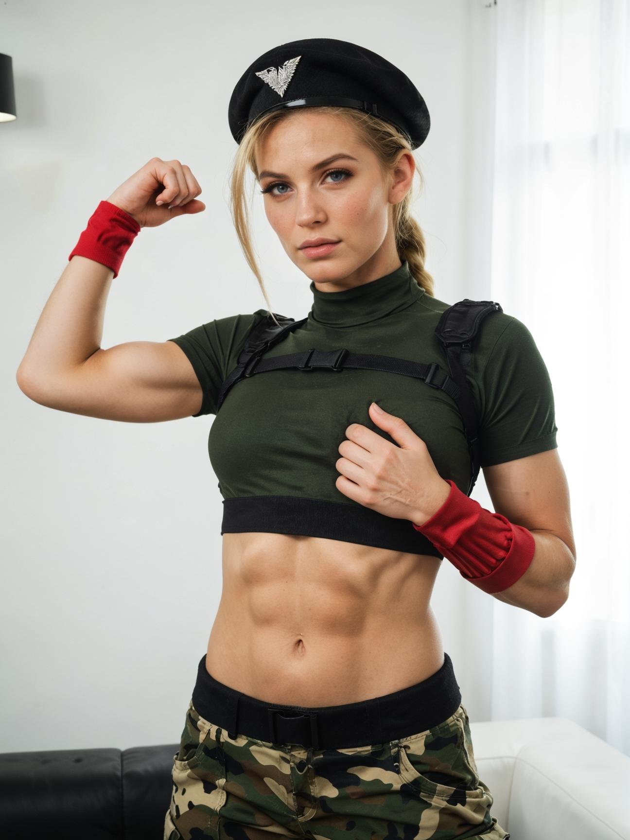 1girl,  Cammy,  muscular by TiwazM on Tensor.Art