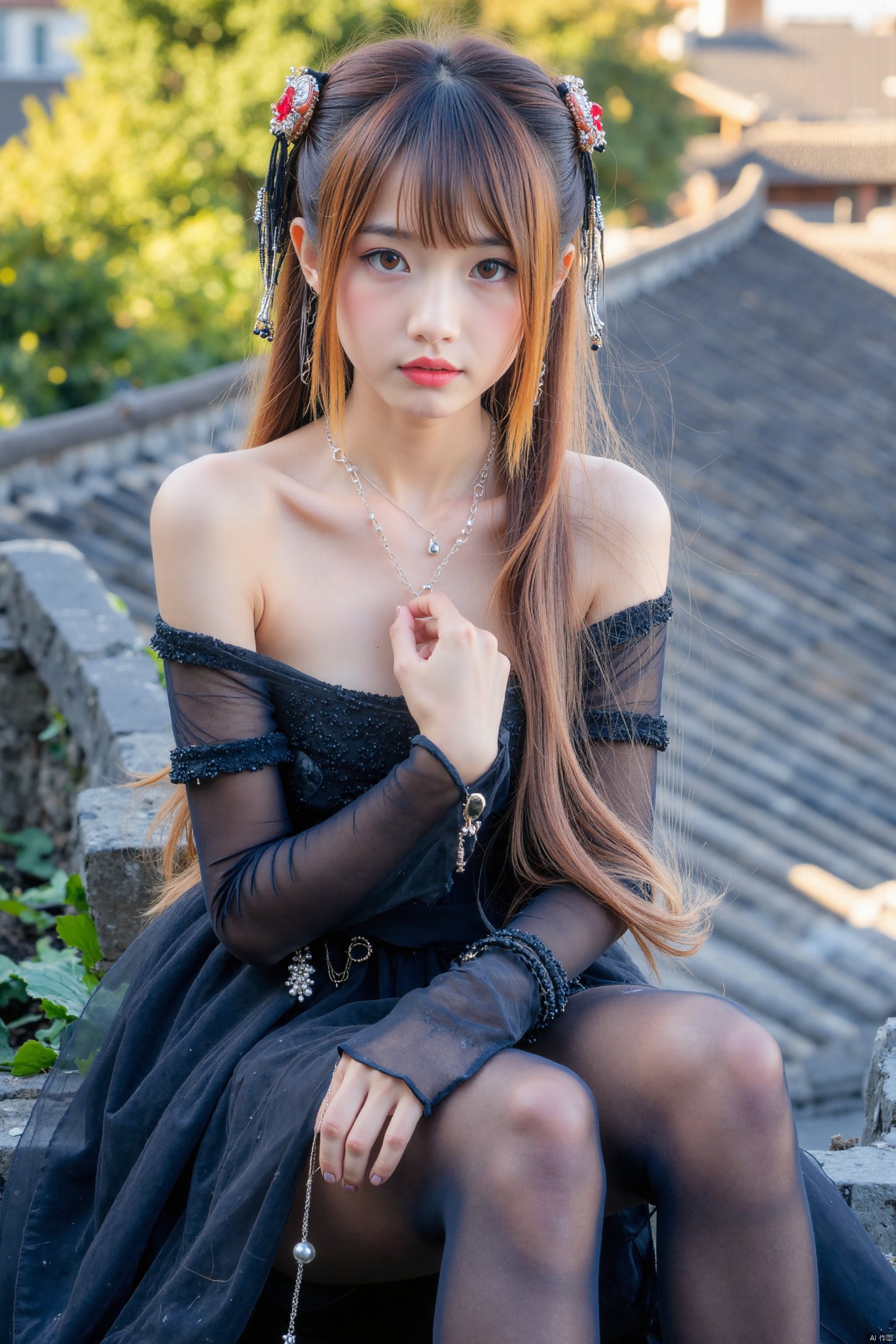 This is a high-resolution photograph capturing,  realistic,  shiny skin by 银河落九州 on Tensor.Art