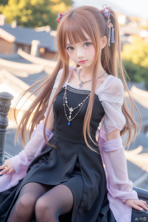 This is a high-resolution photograph capturing.1girl,  solo,  long hair by 银河落九州 on Tensor.Art
