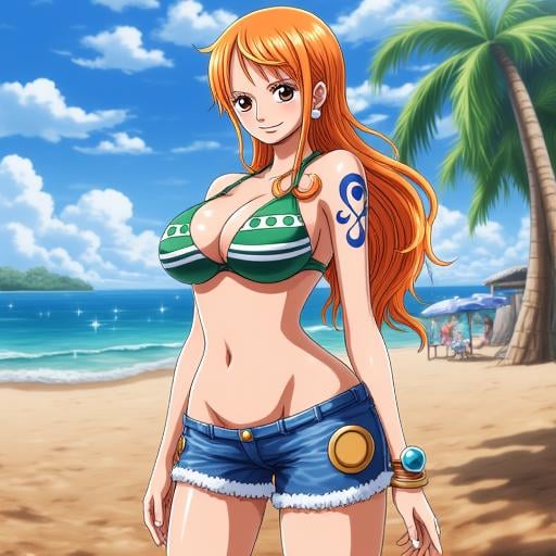 nami,  one piece,  1girl by Ethanar on Tensor.Art
