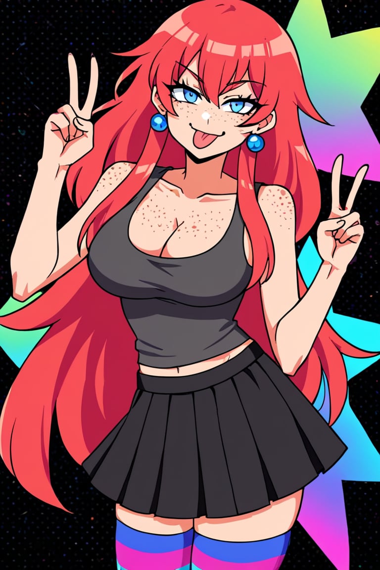 1girl,  red hair,  tank top by Mauuugh on Tensor.Art