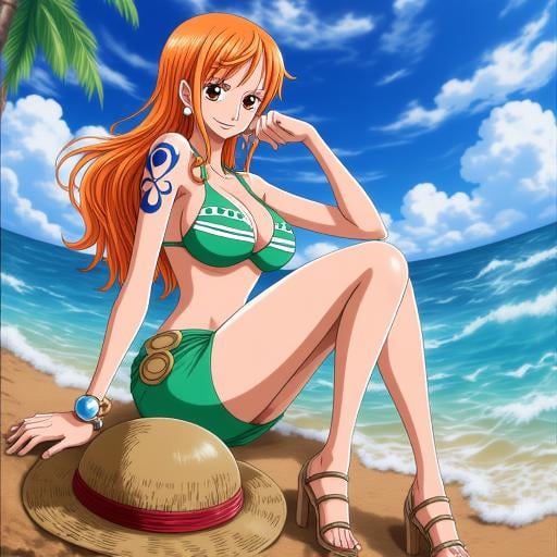 nami,  one piece,  1girl by Ethanar on Tensor.Art