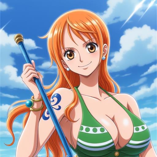 nami,  one piece,  1girl by Ethanar on Tensor.Art