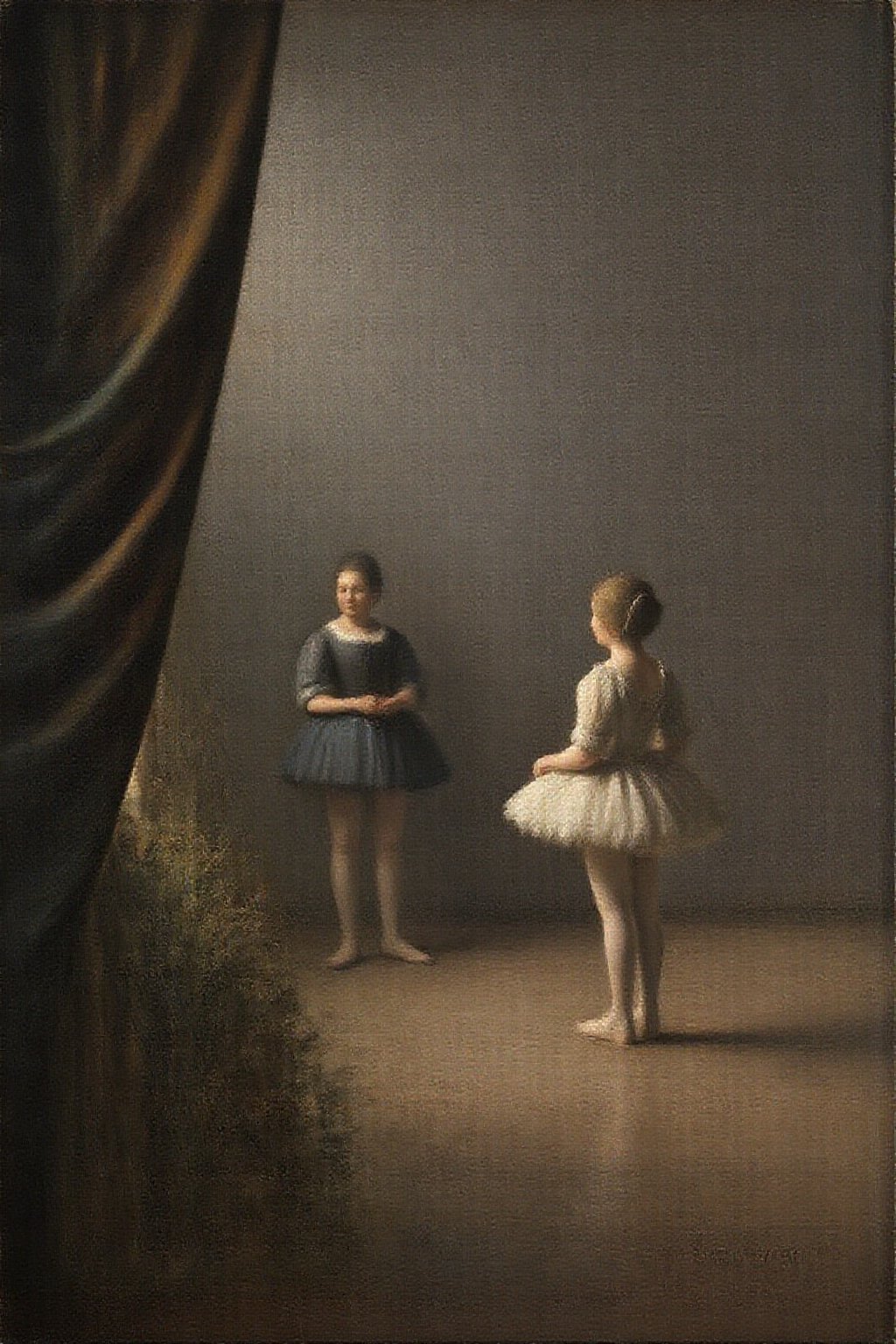 janver1 oil painting. a ballet dancing scene from Swam Lake by Tchaikovsky by NobodyButMeow on Tensor.Art