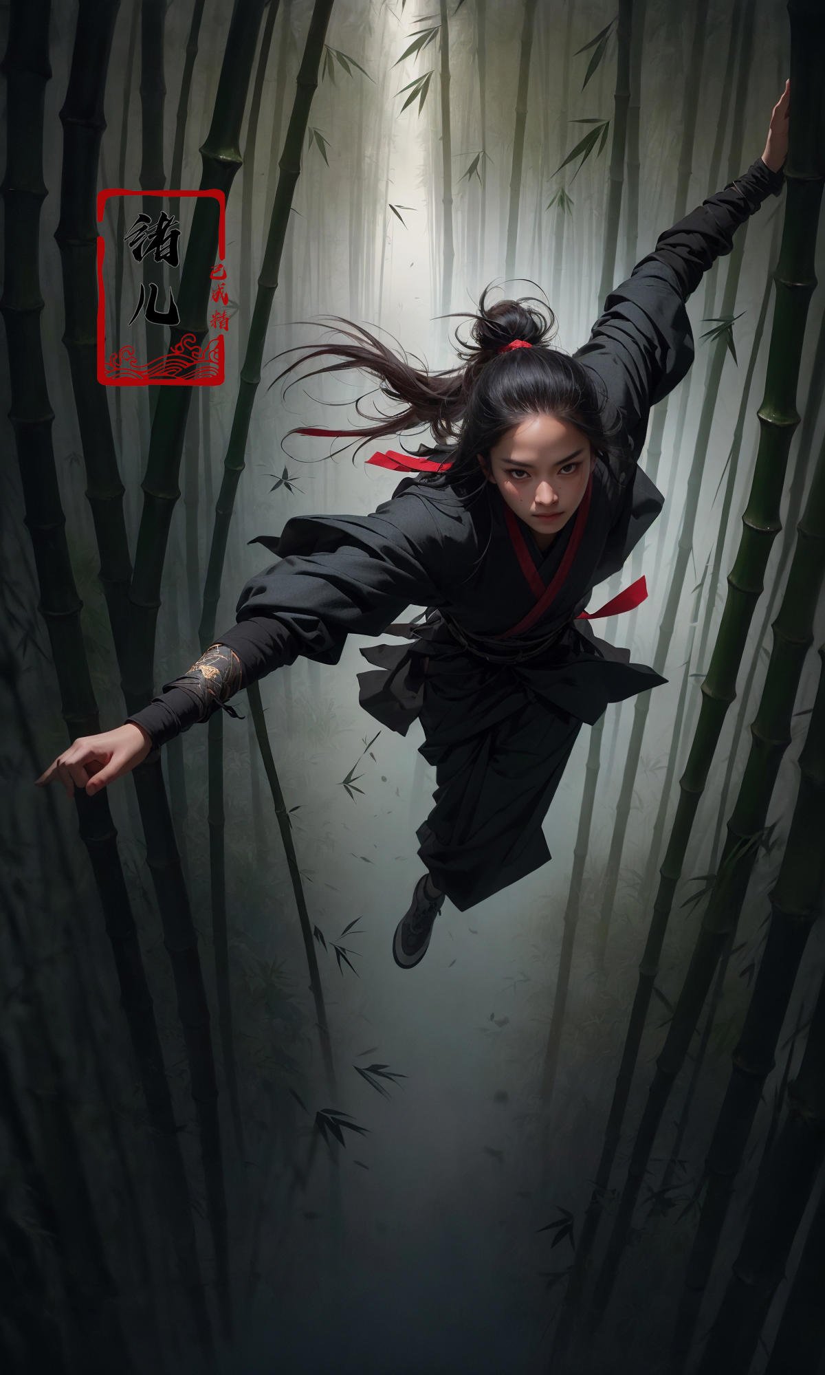 To shoot from above. ,  art by Zao Wou-ki,  extreme close - up by B站绪儿已成精 on Tensor.Art