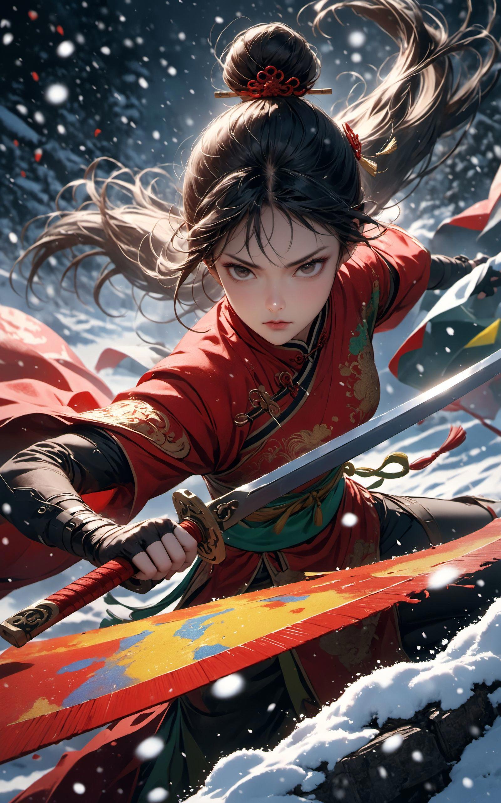 XUER martial arts style,  1girl,  solo by B站绪儿已成精 on Tensor.Art