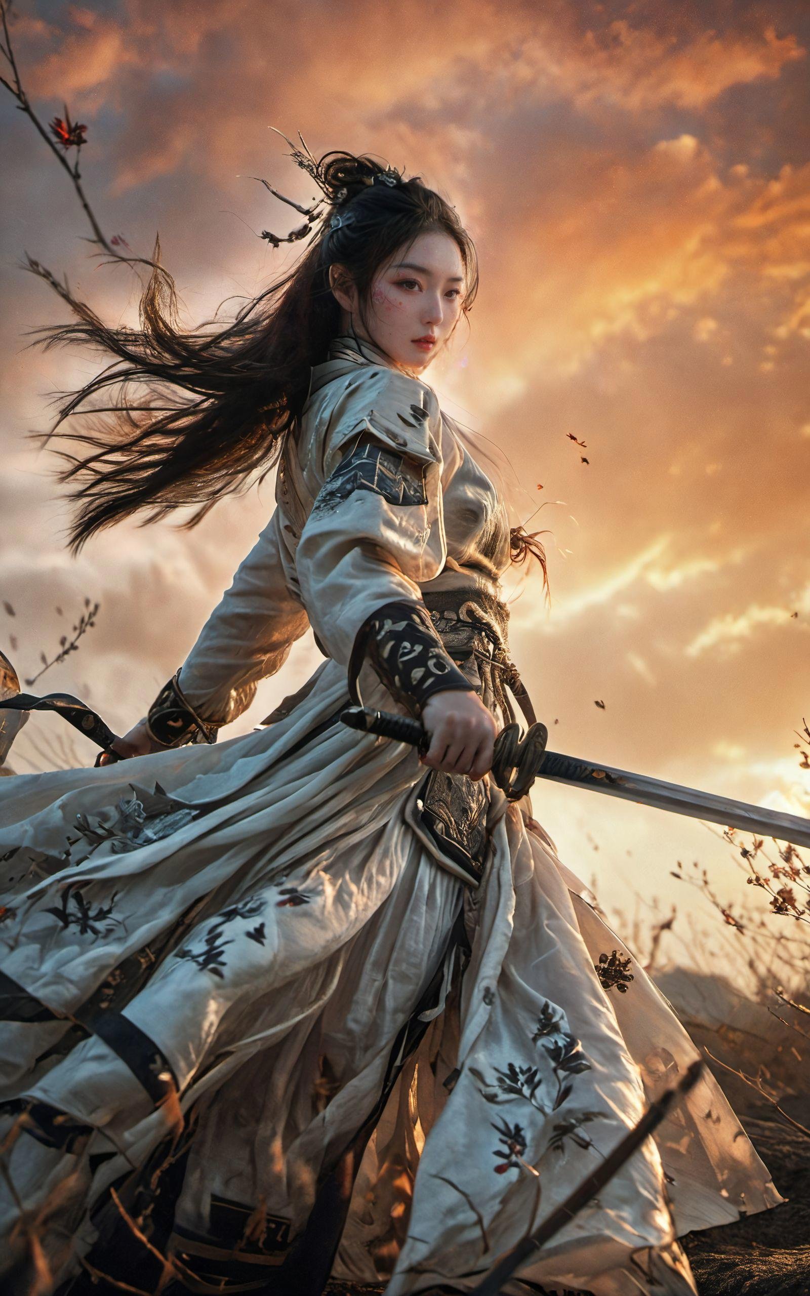 XUER martial arts style,  1girl,  solo by B站绪儿已成精 on Tensor.Art