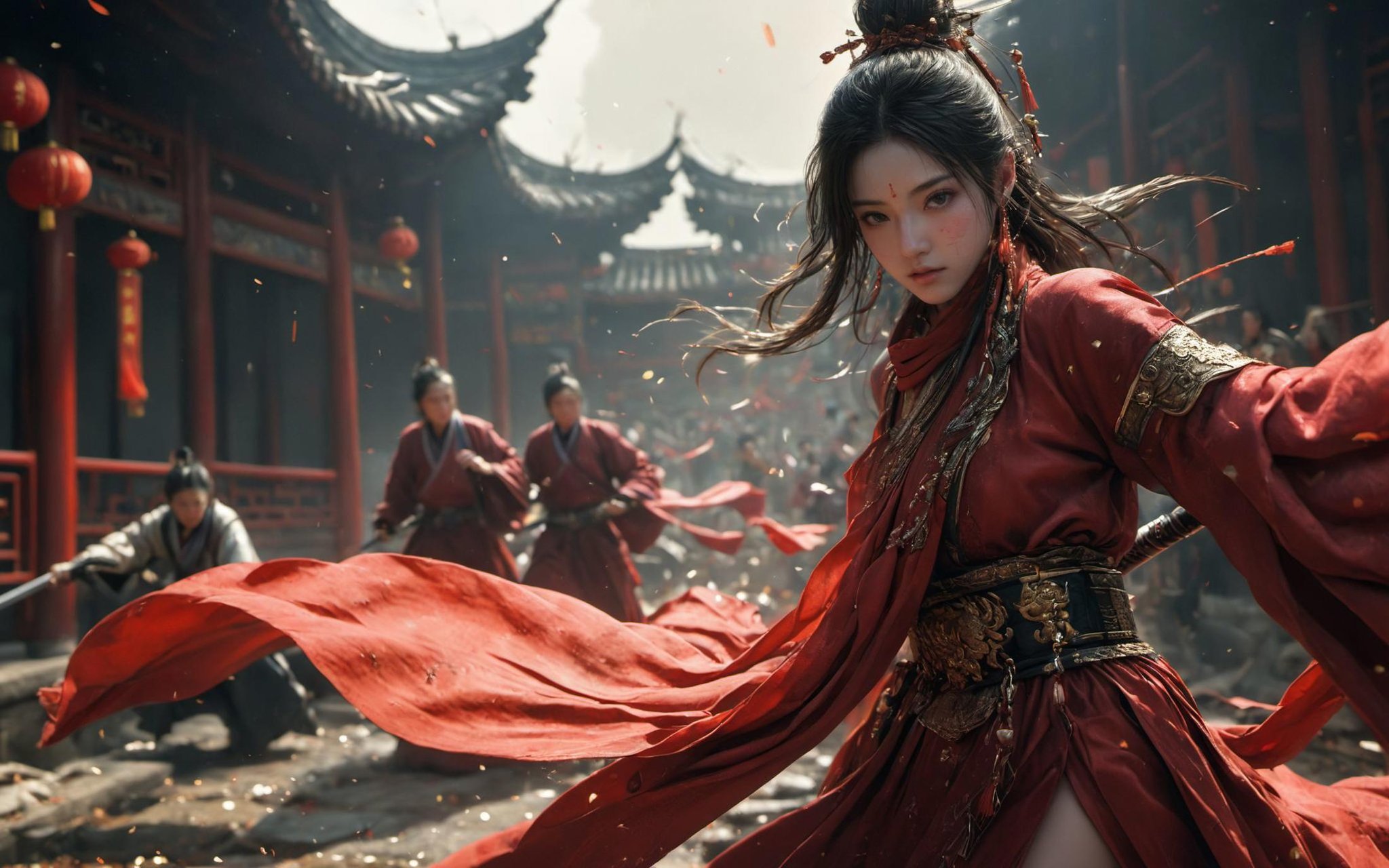 XUER martial arts style,  1girl,  long hair by B站绪儿已成精 on Tensor.Art