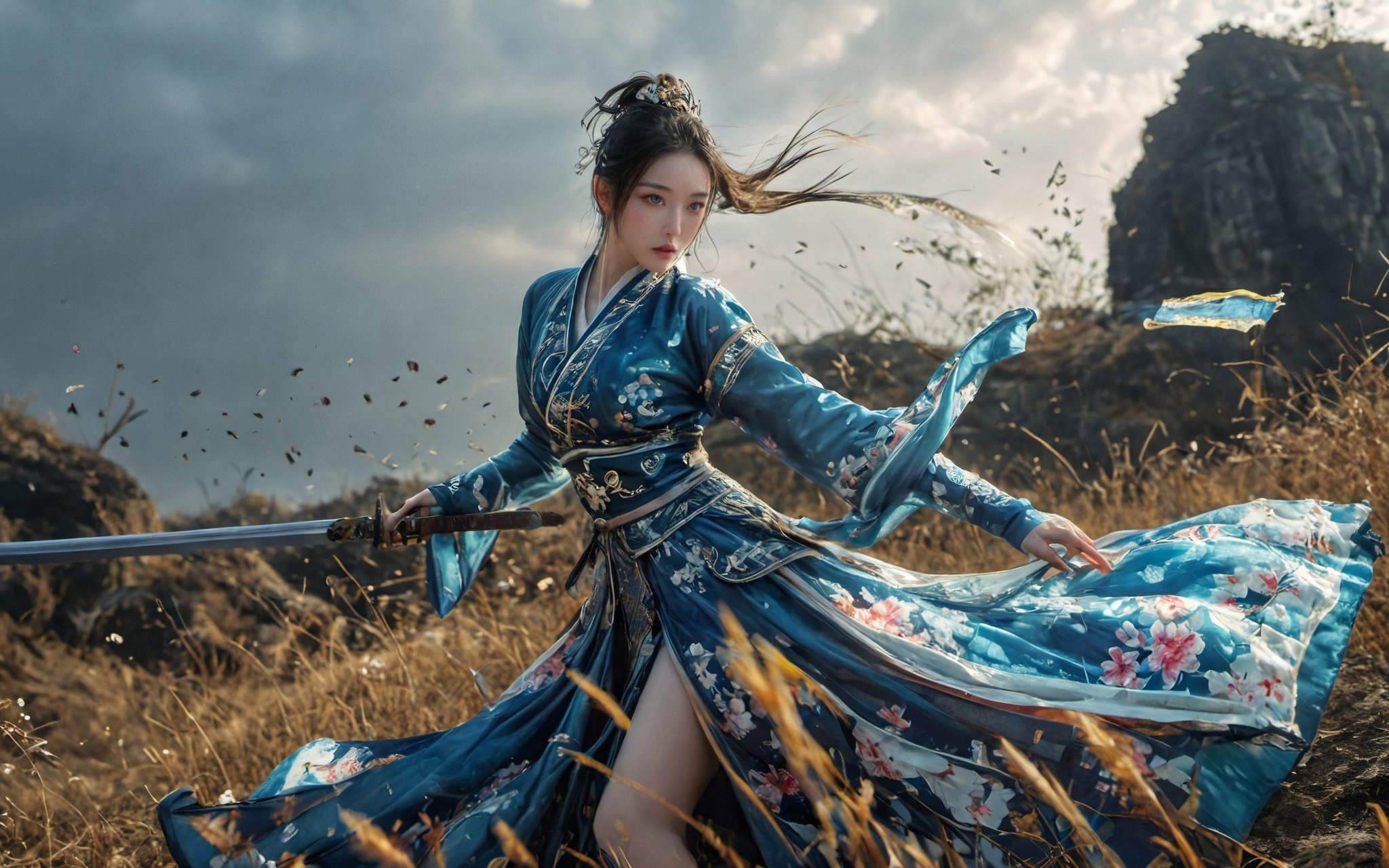 XUER martial arts style,  1girl,  solo by B站绪儿已成精 on Tensor.Art