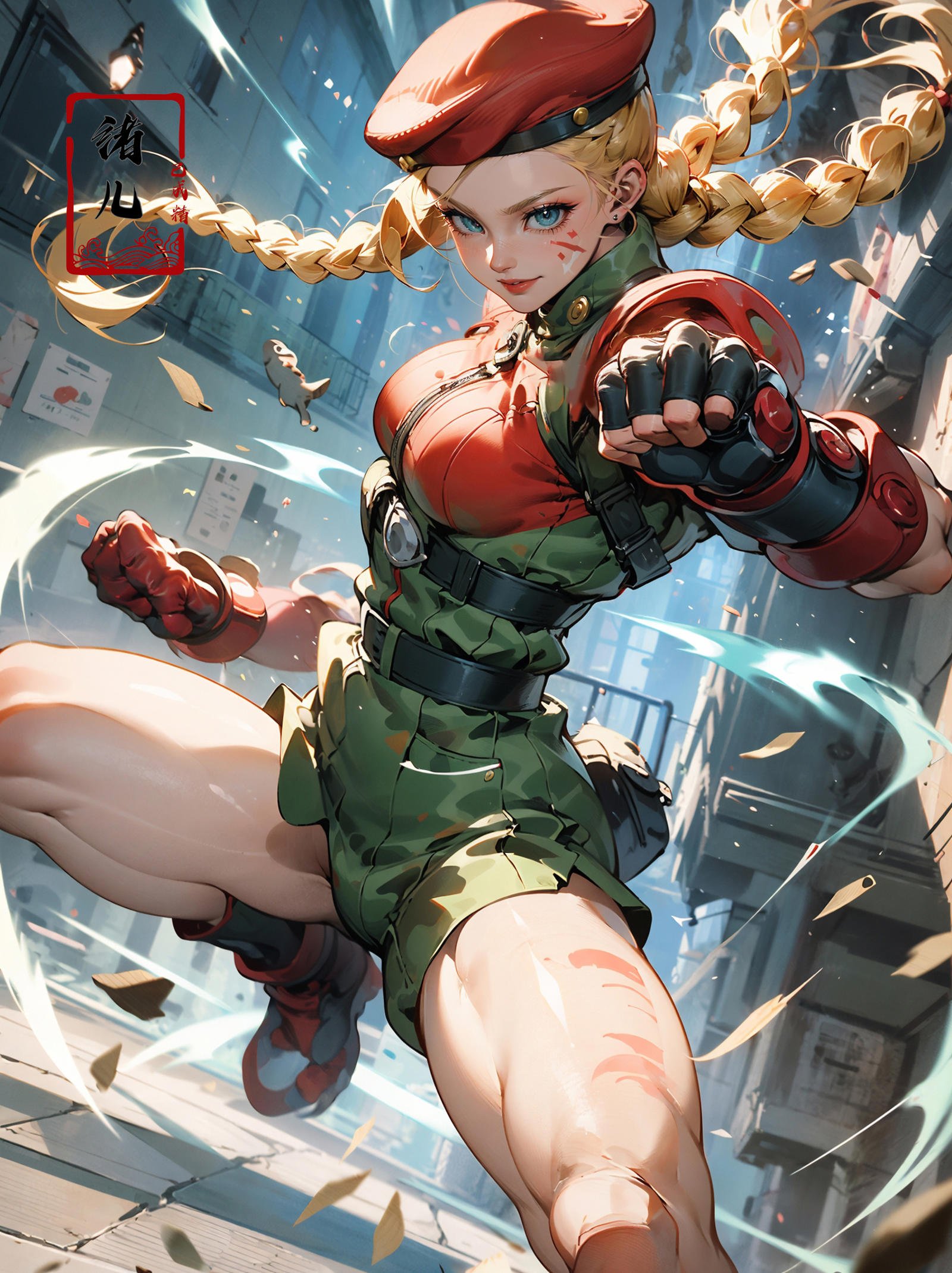 CAMMY,  Epic CG masterpiece,  from Capcom game Street Fighter by B站绪儿已成精 on Tensor.Art