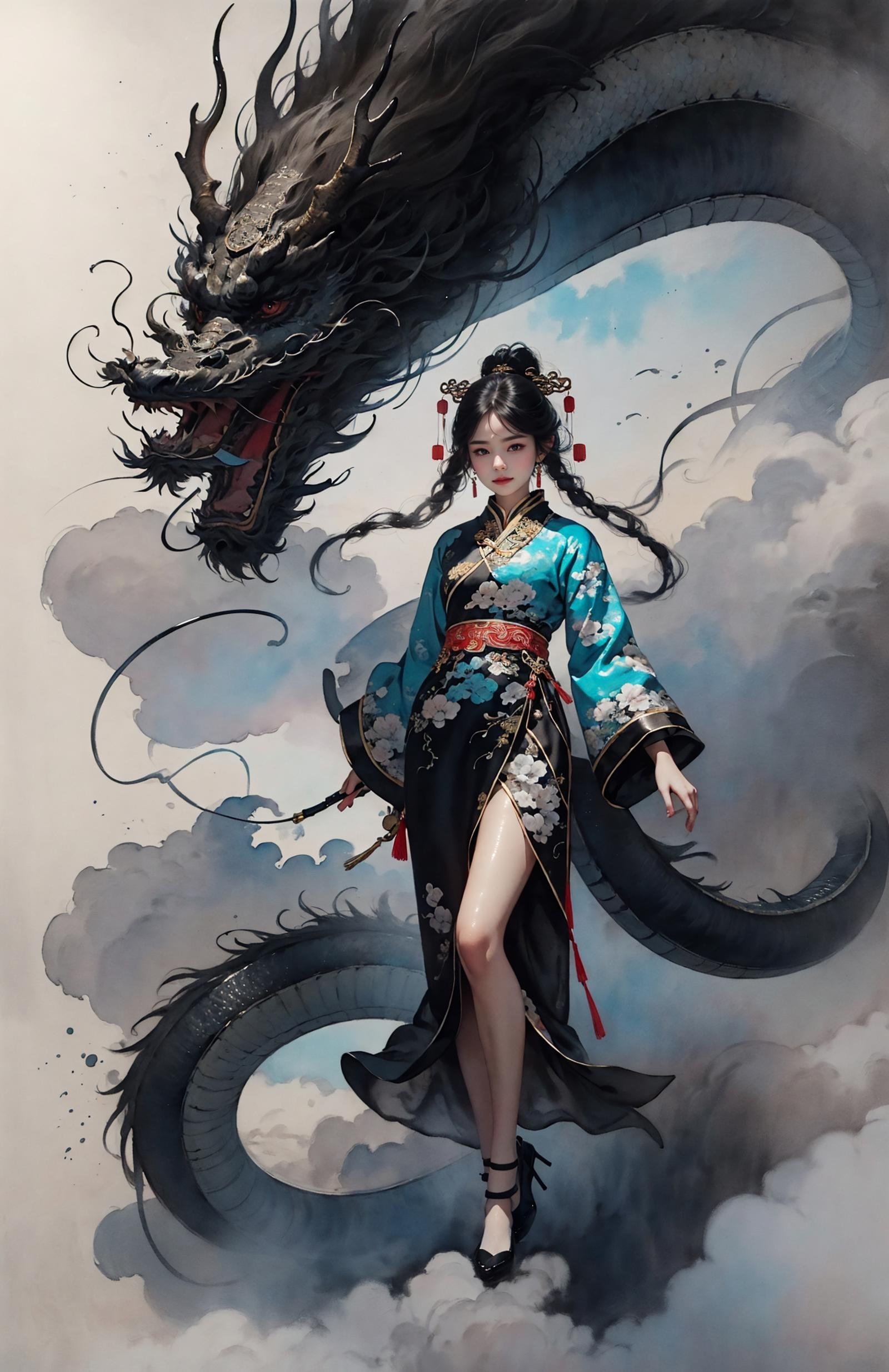 Low contrast,  A shot with tension,  detailed background by B站绪儿已成精 on Tensor.Art