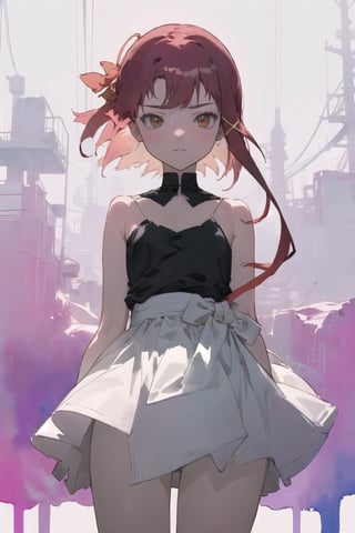 1girl ,oliver and purplr,  gradient, 
watercolor  ,girl,(best quality, masterpiece) ,Lain Iwakura (Serial Experiments Lain)