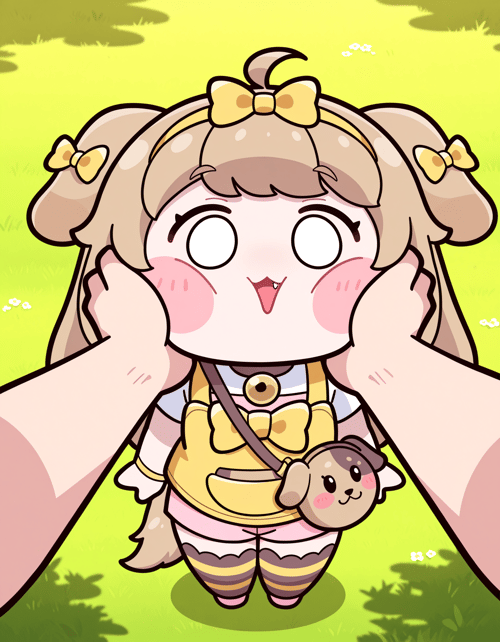 アッチョンブリケ！ Cheek Squah [Illustrious XL] by Min on Tensor.Art
