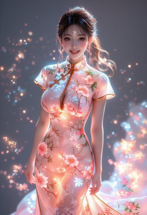 Glowing Cheongsam(China Dress) by miaomiao on Tensor.Art