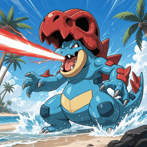 ポケモン メガオーダイル PixAI版LoRA by スライムナイト on Tensor.Art
