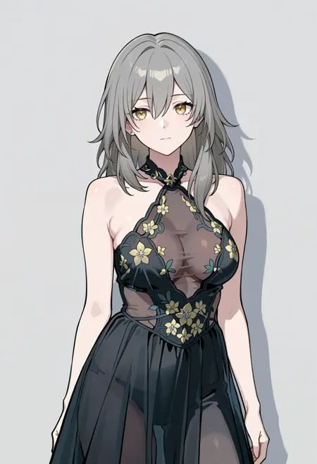  Black Halter Dress by user_919040658499472801 on Tensor.Art