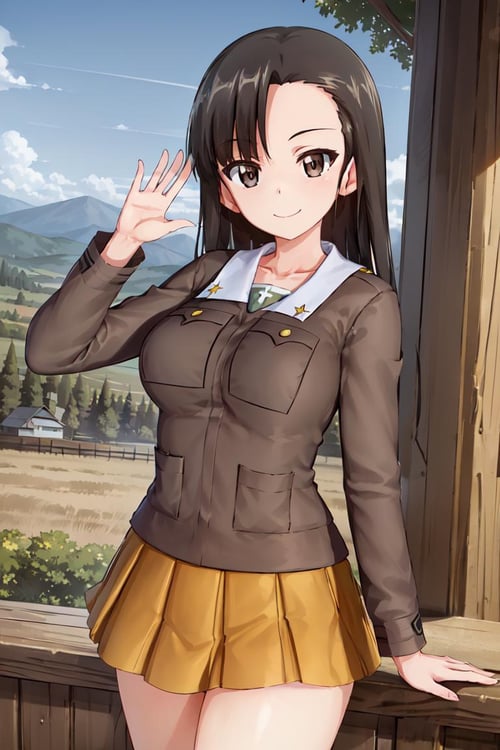Girls und Panzer Nishi Kinuyo by ishiwatafox117 on Tensor.Art