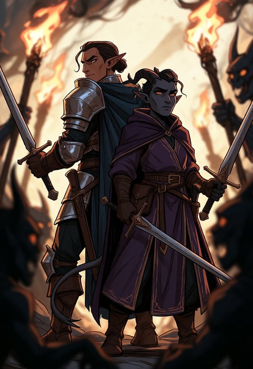 dndstyle — D&D fantasy illustration by inknoir on Tensor.Art