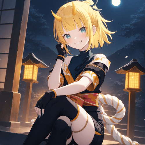 Naughty Oni Robes (Kagamine Rin) / Project SEKAI by miaomiao on Tensor.Art