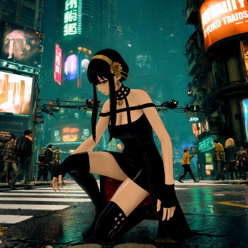 Cyberpunk City (Stellar Blade: Blood Rain) by 鬼畫符 on Tensor.Art