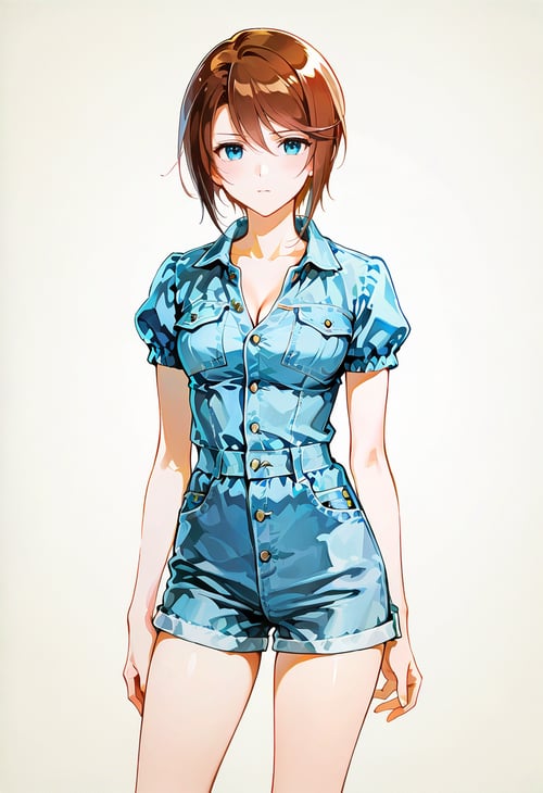 Denim Romper by YXC_HM on Tensor.Art