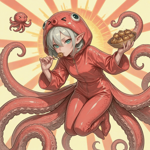 衣装LoRA タコ着ぐるみ衣装 PixAI版LoRA by スライムナイト on Tensor.Art