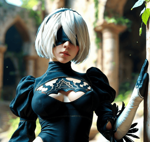 2B NIER 04 - illustrious by Min on Tensor.Art