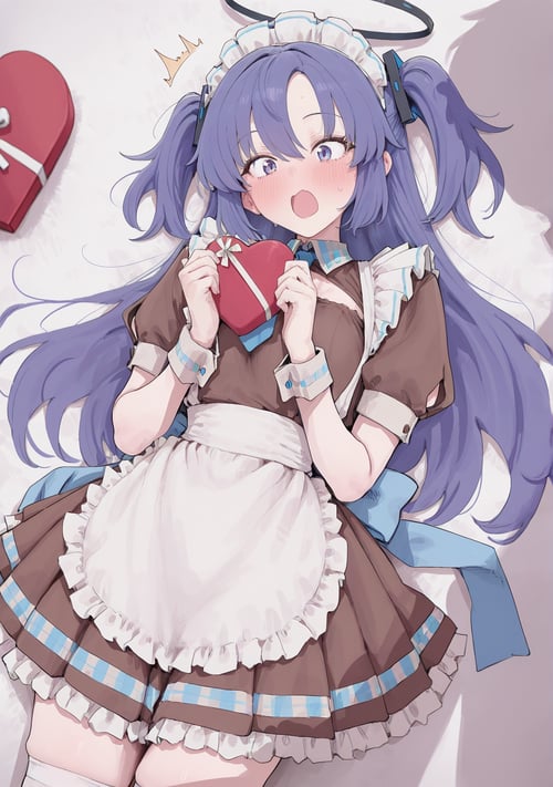 hayase yuuka - maid (早瀬ユウカ メイド) - blue archive(ブルー by poron on Tensor.Art