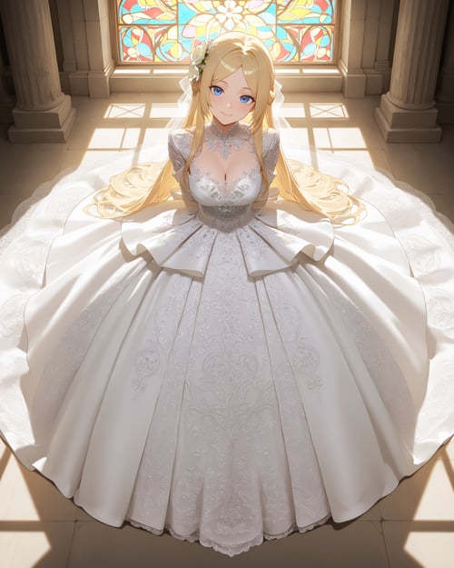 Wedding dress: The Silver Queen by miaomiao on Tensor.Art