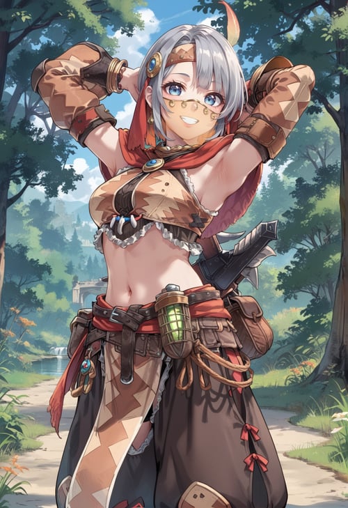 Monster Hunter-Kulu-Ya-Ku Armor(クルル装備)illust/pony by miaomiao on Tensor.Art