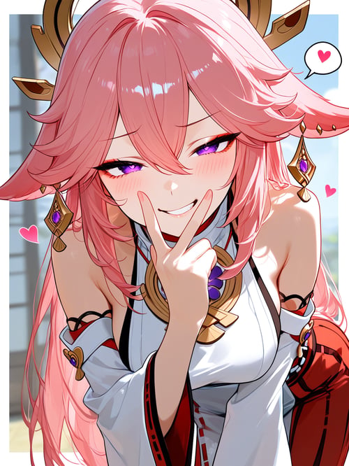 smug face pose / メスガキポーズ by Min on Tensor.Art