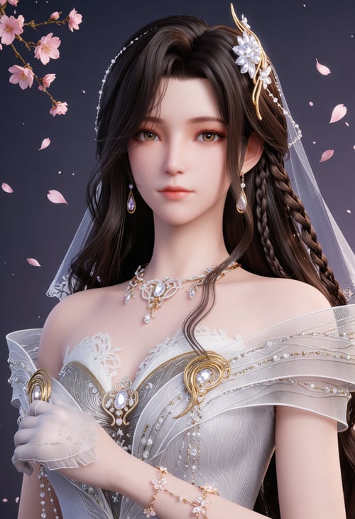 夜未央 婚服-国漫-Illustrious光辉 by 云落 on Tensor.Art